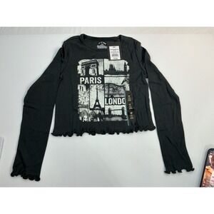Art Class NWT Girls Paris London Long Sleeve‎ Graphic Top Size M(8)